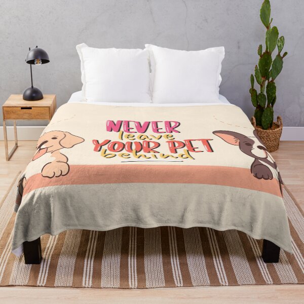 Item preview, Never Leave Your Pet Behind - Cute Dogs Quote & Cute Puppy Illustration designed and sold by ARACREATIVECO.
