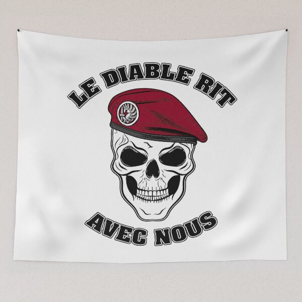 Item preview, The devil laughs with us - French Paratrooper designed and sold by WotanArt.
