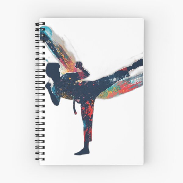 Item preview, Taekwondo High Spinning Hook Kick Silhouette designed and sold by Martial-Art-23.