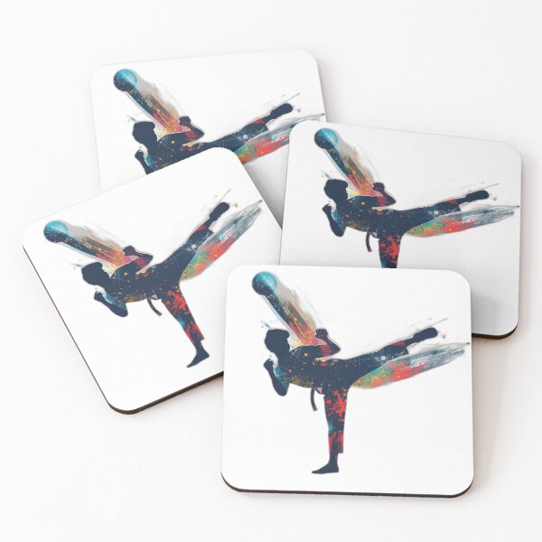Item preview, Taekwondo High Spinning Hook Kick Silhouette designed and sold by Martial-Art-23.