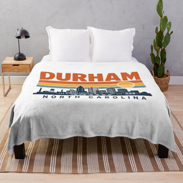 Item preview, Durham North Carolina Retro City Landscape | Local Travel Art designed and sold by AMICO77.
