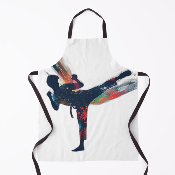 Item preview, Taekwondo High Spinning Hook Kick Silhouette designed and sold by Martial-Art-23.