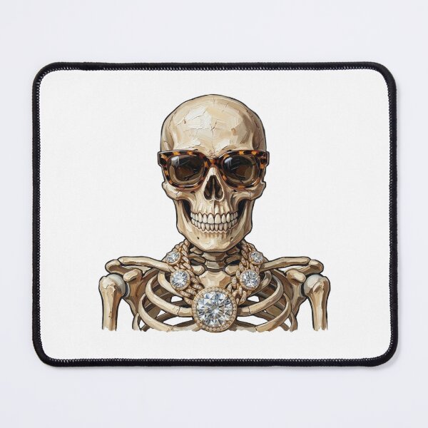 Item preview, Cool Glam Skeleton Leopard Sunglasses Print designed and sold by HubShirt.