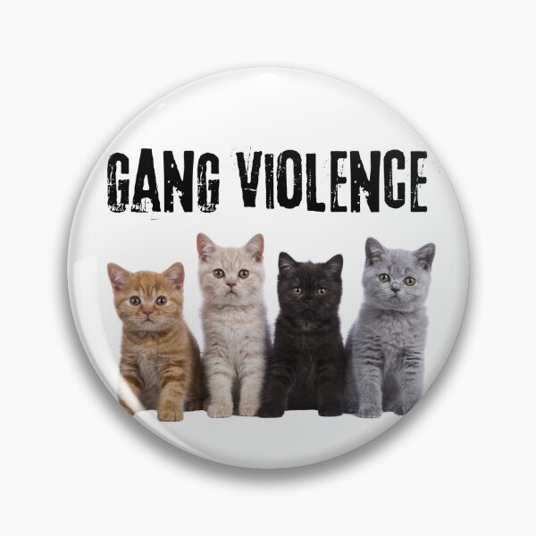 Item preview, gang violence cats designed and sold by Earlrose.