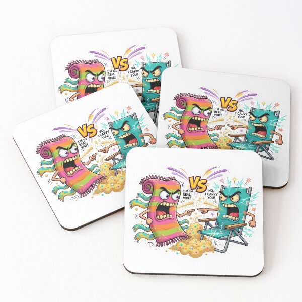 Item preview, Beach Towel Chair Summer Rivalry Sticker designed and sold by Imaginarium of Chaos falcon88 .