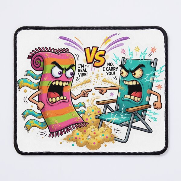 Item preview, Beach Towel Chair Summer Rivalry Sticker designed and sold by Imaginarium of Chaos falcon88 .