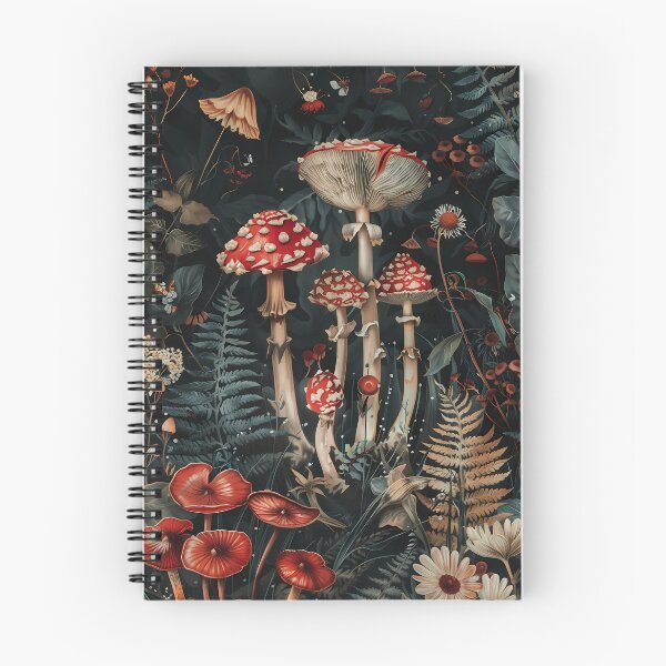 Item preview, Vintage Fly Agaric Mushrooms – Dark Academia Botanical Art designed and sold by Artdavesalzburg.