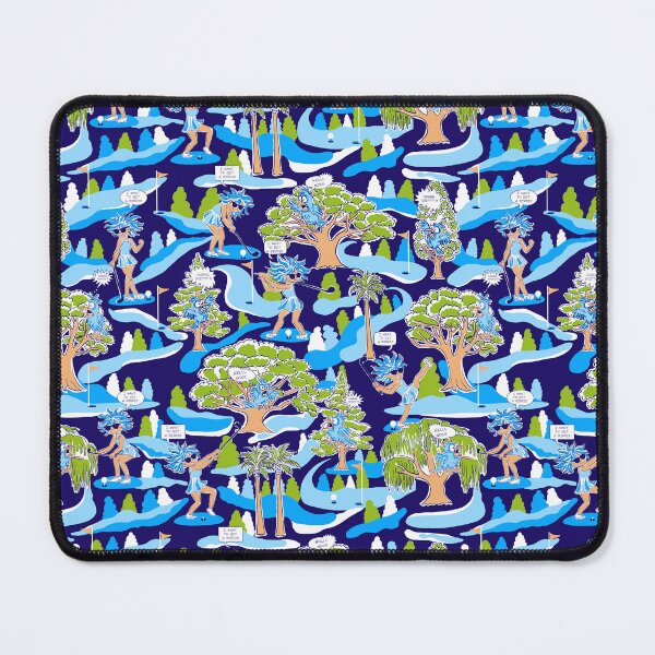 Item preview,  Hitting a Birdie - blue designed and sold by Fabricatemyart.