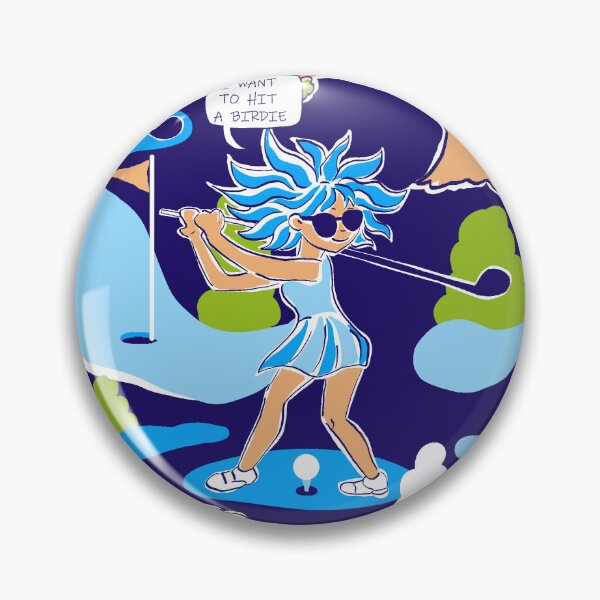 Item preview,  Hitting a Birdie - blue designed and sold by Fabricatemyart.