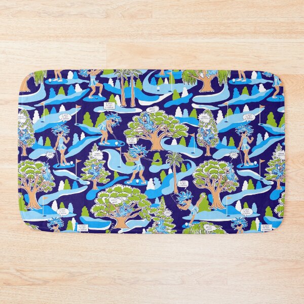 Item preview, Hitting a Birdie - blue designed and sold by Fabricatemyart.