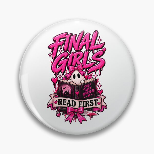 Item preview, Final girls read first - Spooky Readers Club designed and sold by Chaotically Cutee.