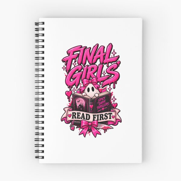 Item preview, Final girls read first - Spooky Readers Club designed and sold by Chaotically Cutee.