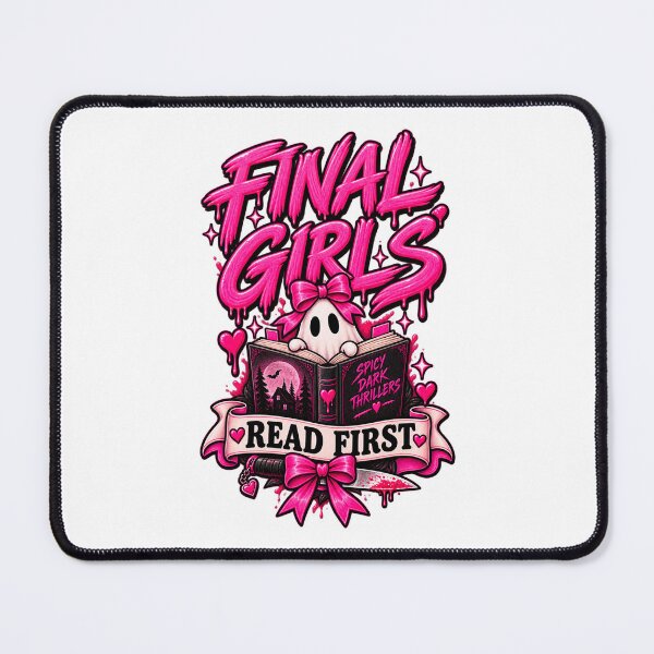 Item preview, Final girls read first - Spooky Readers Club designed and sold by Chaotically Cutee.