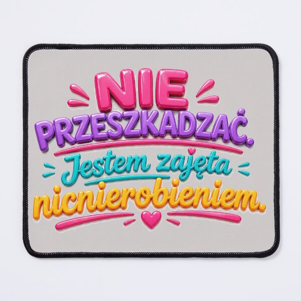Item preview, Funny Polish Quote About Doing Nothing designed and sold by Wild Ink Studio by Barbara.