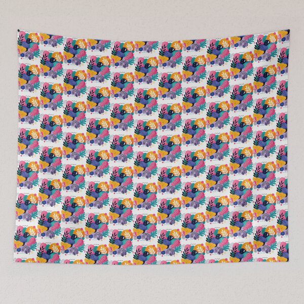 Item preview, Colourful Abstract Botanical Shapes | Modern Retro Pattern designed and sold by My Gluten Free Life UK.