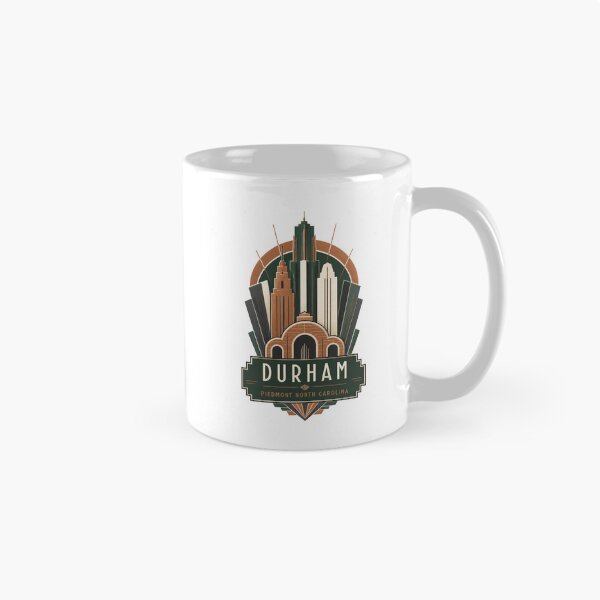 Item preview, Durham North Carolina Retro City Landscape | Local Travel Art designed and sold by AMICO77.