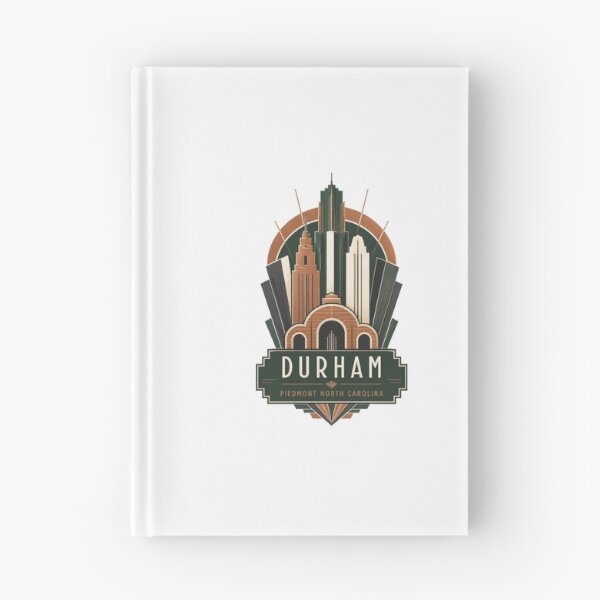 Item preview, Durham North Carolina Retro City Landscape | Local Travel Art designed and sold by AMICO77.
