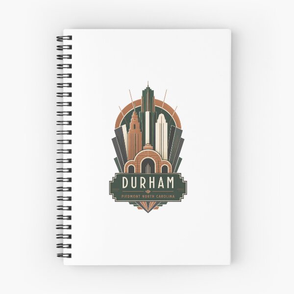 Item preview, Durham North Carolina Retro City Landscape | Local Travel Art designed and sold by AMICO77.