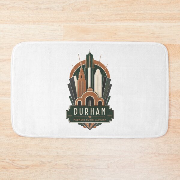 Item preview, Durham North Carolina Retro City Landscape | Local Travel Art designed and sold by AMICO77.