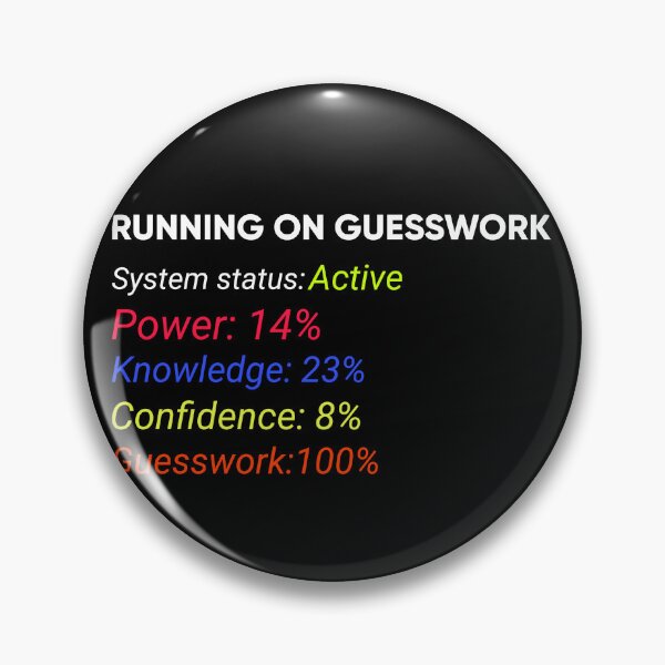 Item preview, Running on Guesswork | Funny Relatable T-Shirt  designed and sold by FuzzDrive.