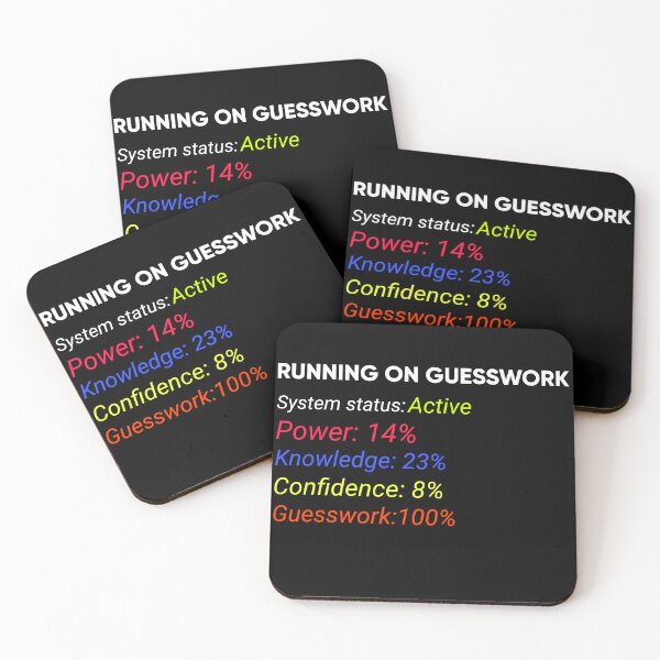 Item preview, Running on Guesswork | Funny Relatable T-Shirt  designed and sold by FuzzDrive.