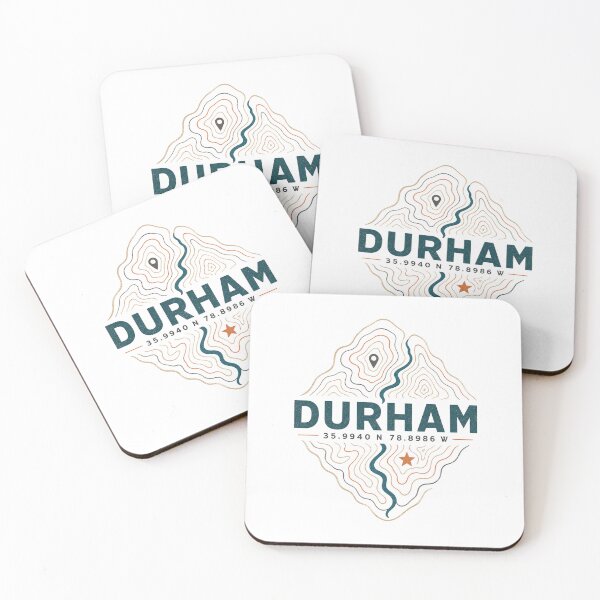 Item preview, Durham North Carolina Retro City Landscape | Local Travel Art designed and sold by AMICO77.