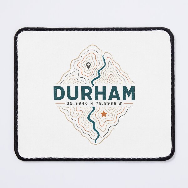 Item preview, Durham North Carolina Retro City Landscape | Local Travel Art designed and sold by AMICO77.