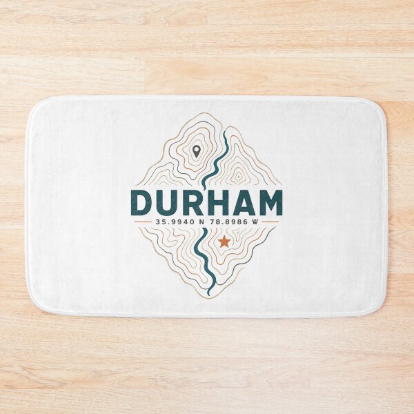 Item preview, Durham North Carolina Retro City Landscape | Local Travel Art designed and sold by AMICO77.