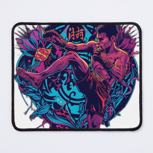 Item preview, Muay Thai Fighter Flying Knee Strike Art designed and sold by Martial-Art-23.