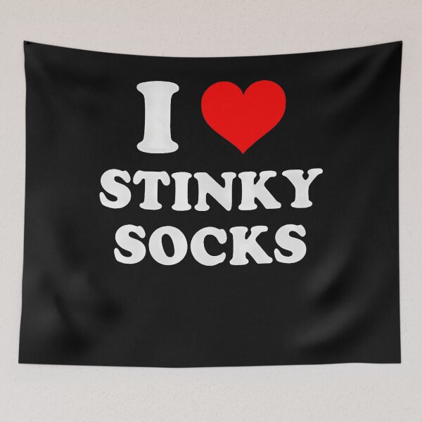 Item preview, I Love Stinky Socks Funny Smelly Feet Weird Humor Gag Gift designed and sold by JamesCrArt.