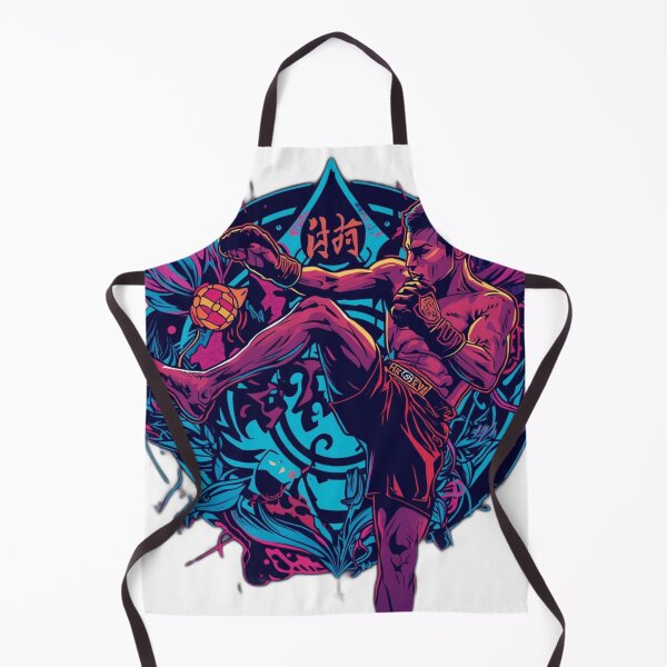 Item preview, Muay Thai Fighter Flying Knee Strike Art designed and sold by Martial-Art-23.
