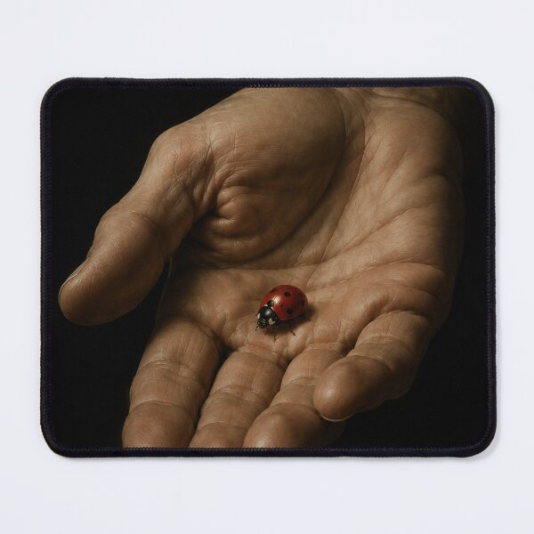 Item preview, Hand Holding a Ladybug designed and sold by ZYVARENNE.