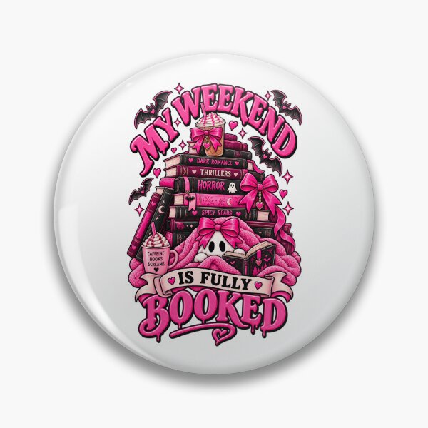 Item preview, My weekend is fully booked - Spooky Readers Club designed and sold by Chaotically Cutee.