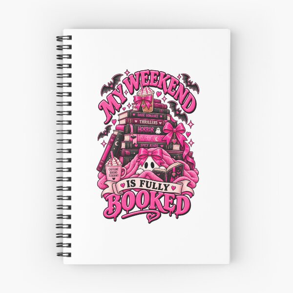 Item preview, My weekend is fully booked - Spooky Readers Club designed and sold by Chaotically Cutee.