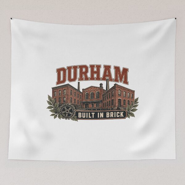 Item preview, Durham North Carolina Retro City Landscape | Local Travel Art designed and sold by AMICO77.