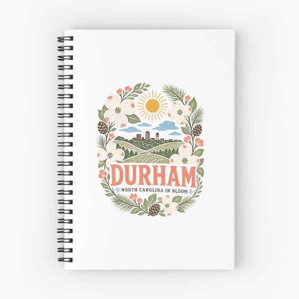 Item preview, Durham North Carolina Retro City Landscape | Local Travel Art designed and sold by AMICO77.