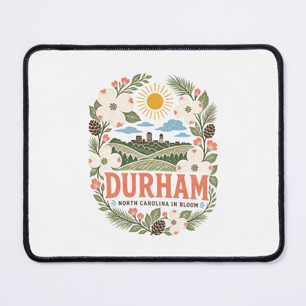Item preview, Durham North Carolina Retro City Landscape | Local Travel Art designed and sold by AMICO77.
