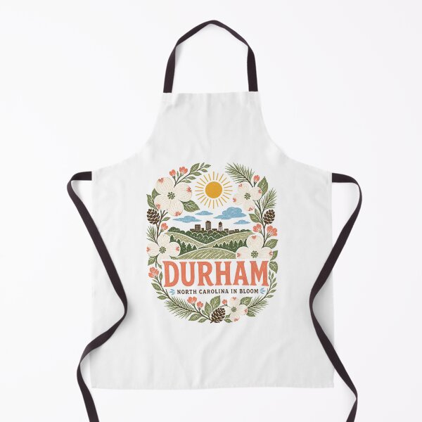 Item preview, Durham North Carolina Retro City Landscape | Local Travel Art designed and sold by AMICO77.