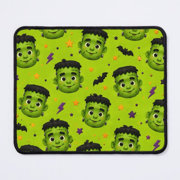 Item preview, Cute Frankenstein Halloween Pattern designed and sold by TinyWeird.