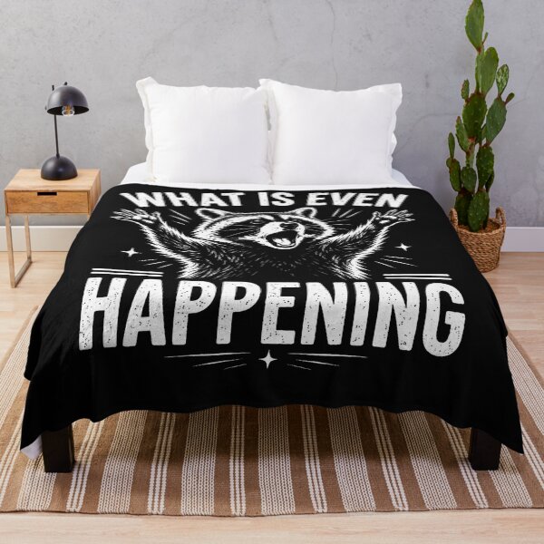 Item preview, What Is Even Happening Funny Raccoon designed and sold by JamesCrArt.