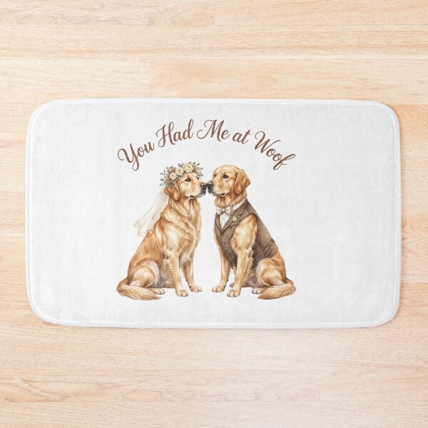 Item preview, Golden Retriever Wedding Couple designed and sold by Roy & Tiffany.