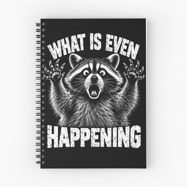 Item preview, What Is Even Happening Funny Raccoon Meme designed and sold by JamesCrArt.