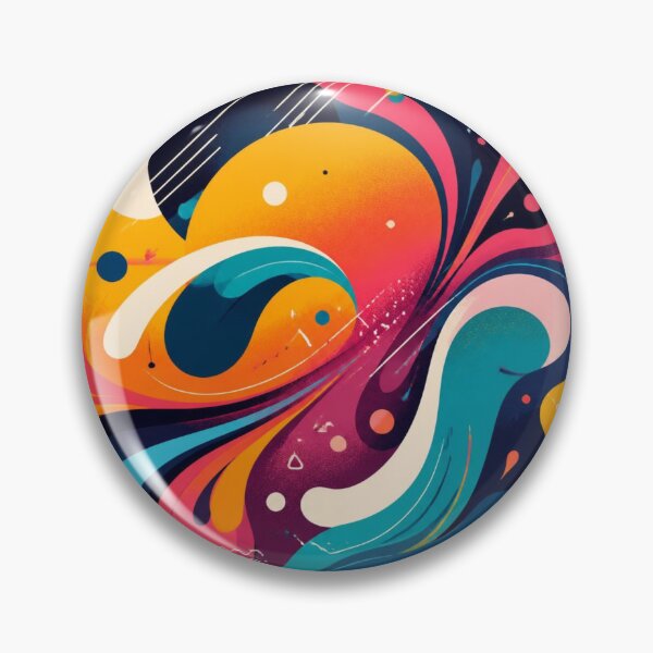 Item preview, Bold Colourful Abstract Swirls | Modern Maximalist Art designed and sold by My Gluten Free Life UK.