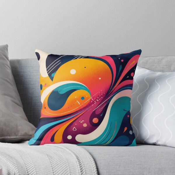 Item preview, Bold Colourful Abstract Swirls | Modern Maximalist Art designed and sold by My Gluten Free Life UK.