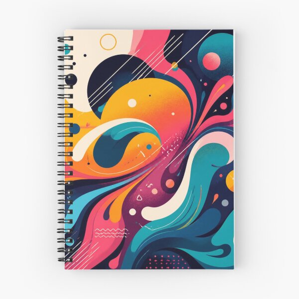 Item preview, Bold Colourful Abstract Swirls | Modern Maximalist Art designed and sold by My Gluten Free Life UK.