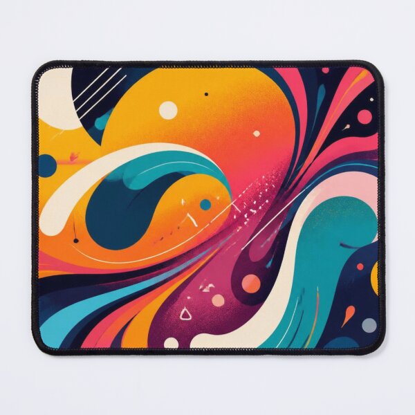 Item preview, Bold Colourful Abstract Swirls | Modern Maximalist Art designed and sold by My Gluten Free Life UK.
