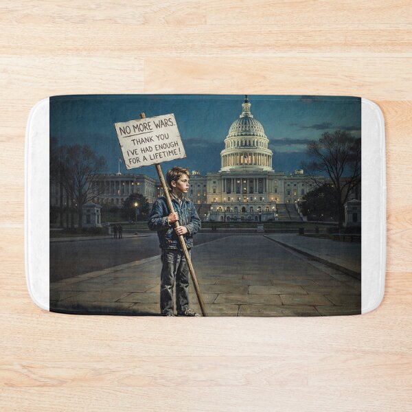 Item preview, Teenage Boy Protesting Wars designed and sold by Home Decor Art.