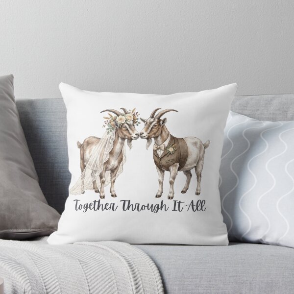 Item preview, Goat Wedding Couple designed and sold by Roy & Tiffany.
