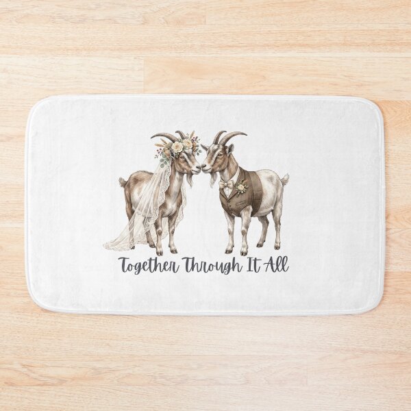 Item preview, Goat Wedding Couple designed and sold by Roy & Tiffany.
