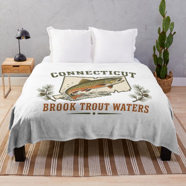 Item preview, Connecticut Brook Trout Fishing Art | New England Angler Design designed and sold by AMICO77.